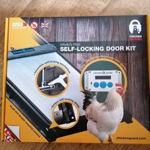 Chickenguard self locking door